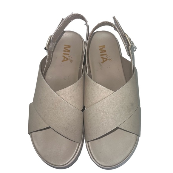 Mia- cream sandals